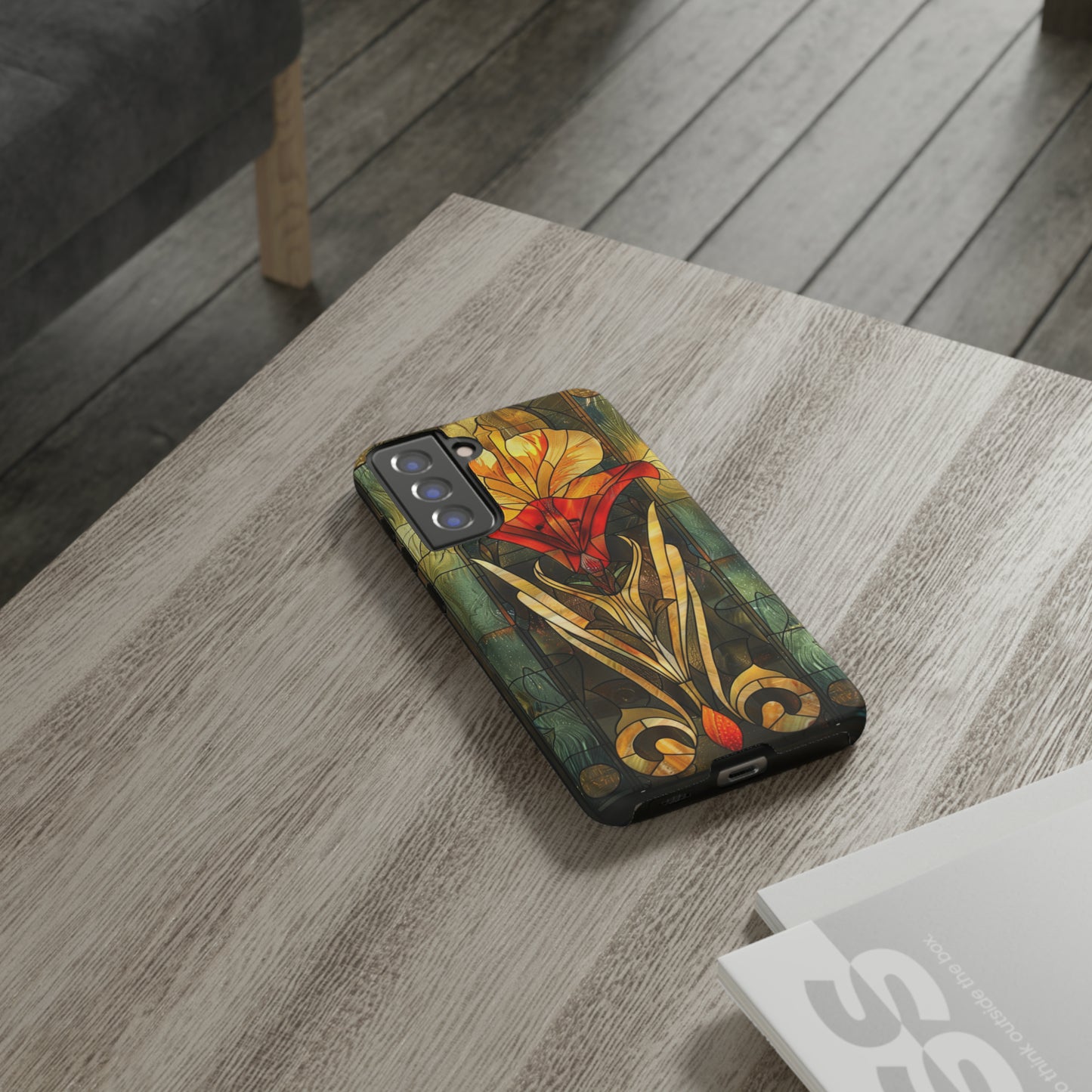 Art Deco Stained Glass floral Phone Case