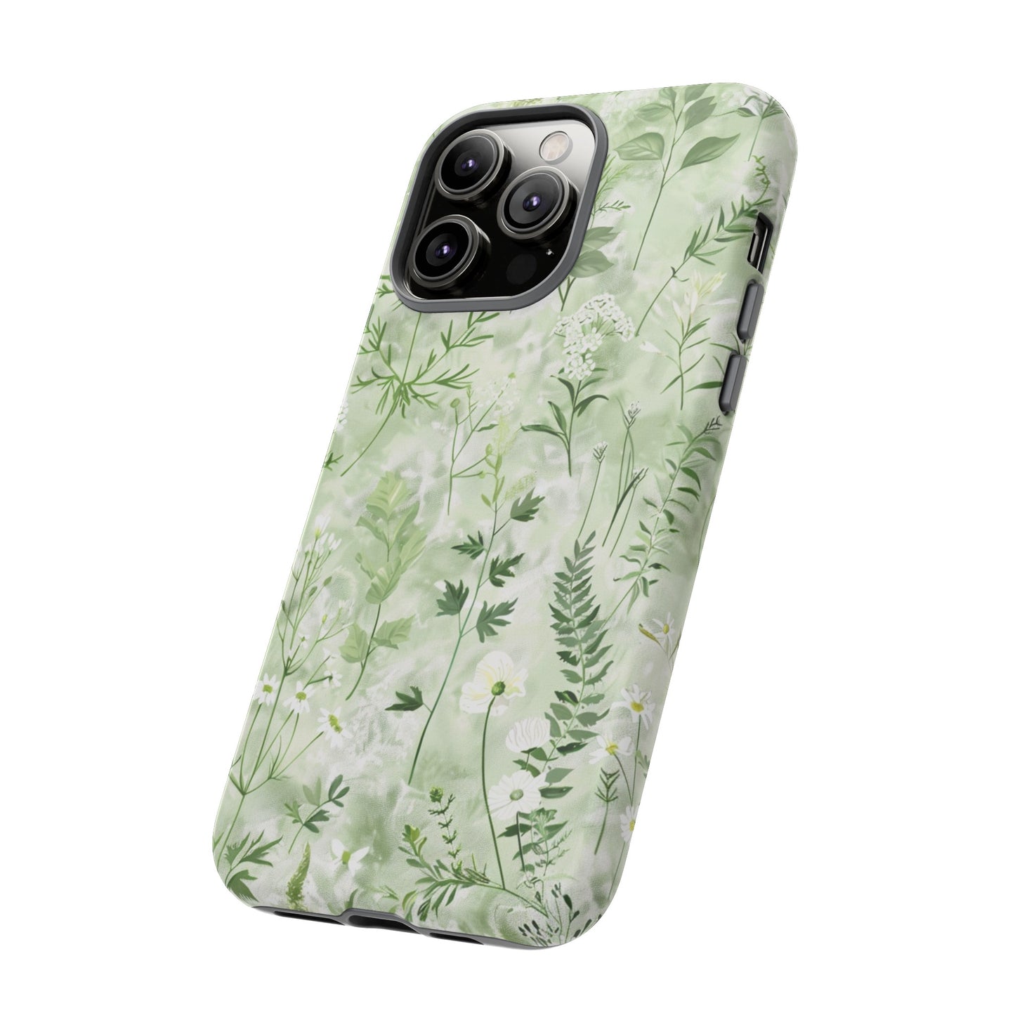 Floral Sage Green Wildflower Phone Case