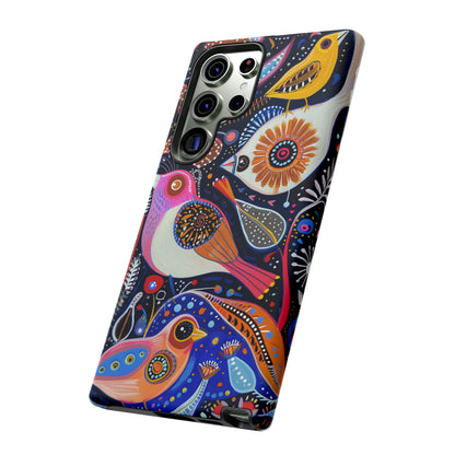 Mexican Style Bird Painting Phone Case