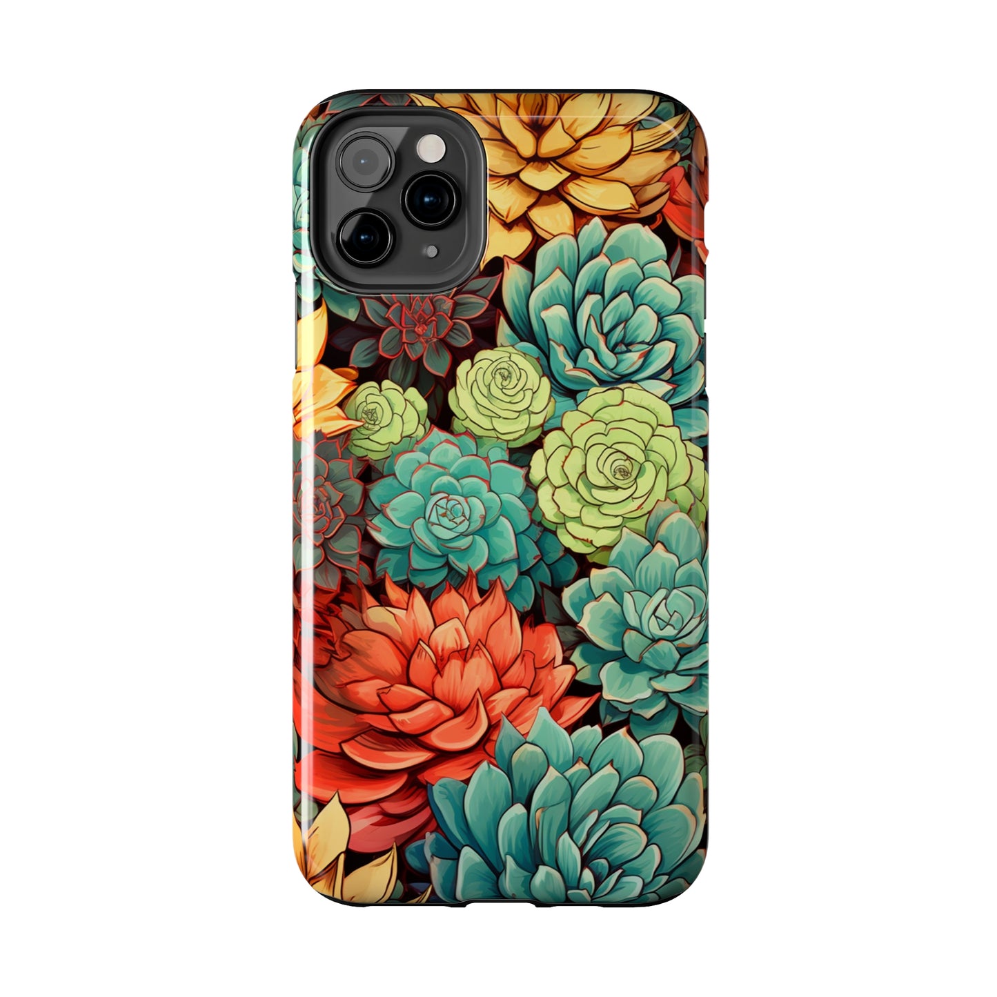 Succulent Desert Cactus Floral iPhone Case | Embrace the Beauty of Arid Elegance