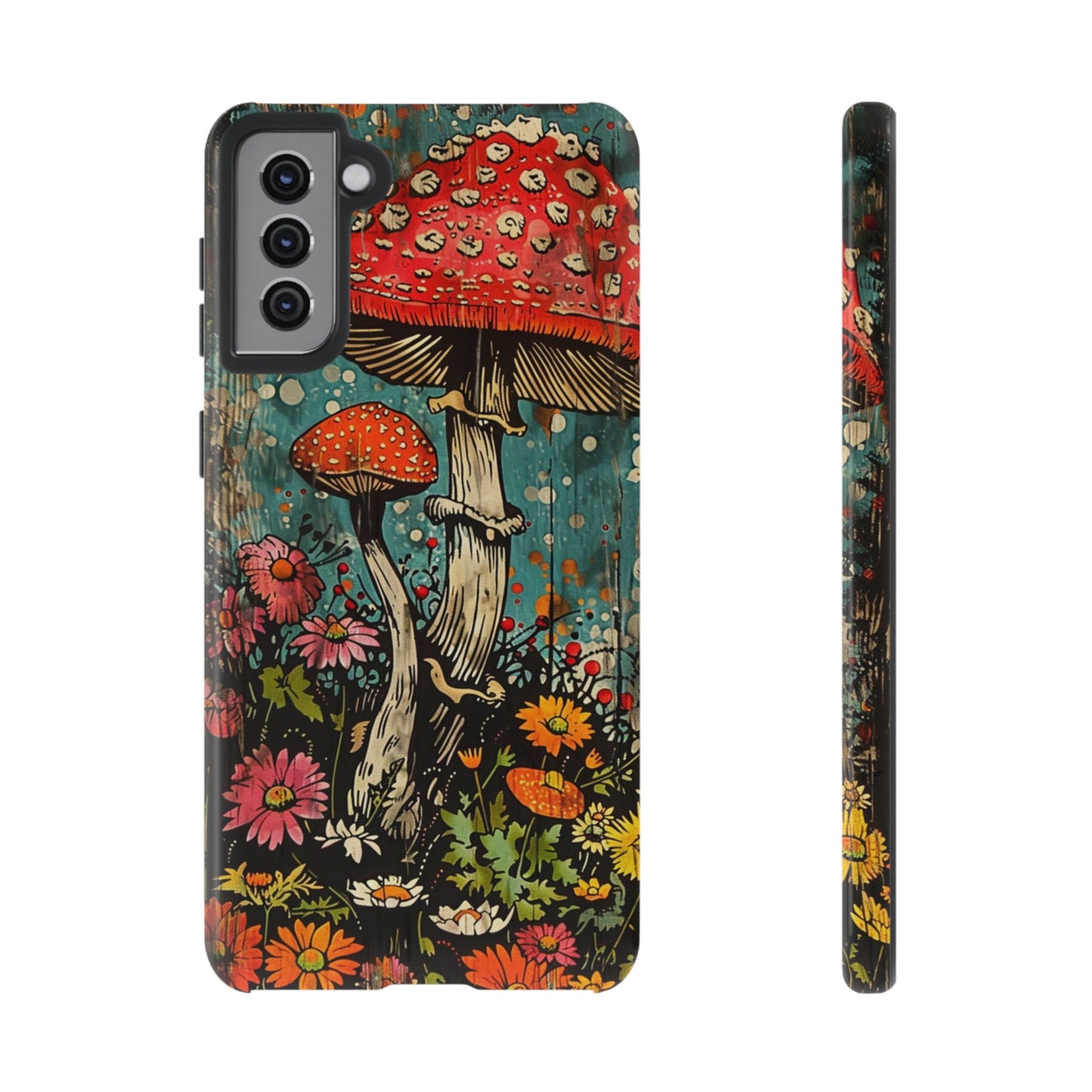 Trippy Magic Mushroom Retro Art Phone Case