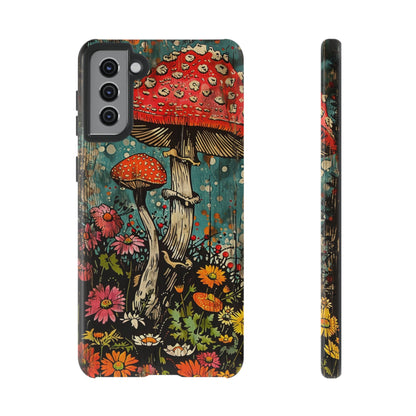 Trippy Magic Mushroom Retro Art Phone Case