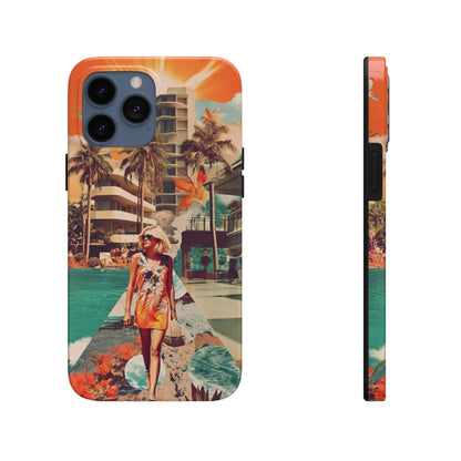 A Day at the Beach iPhone Tough Case | Embrace the Serenity of Coastal Living with Reliable Protection