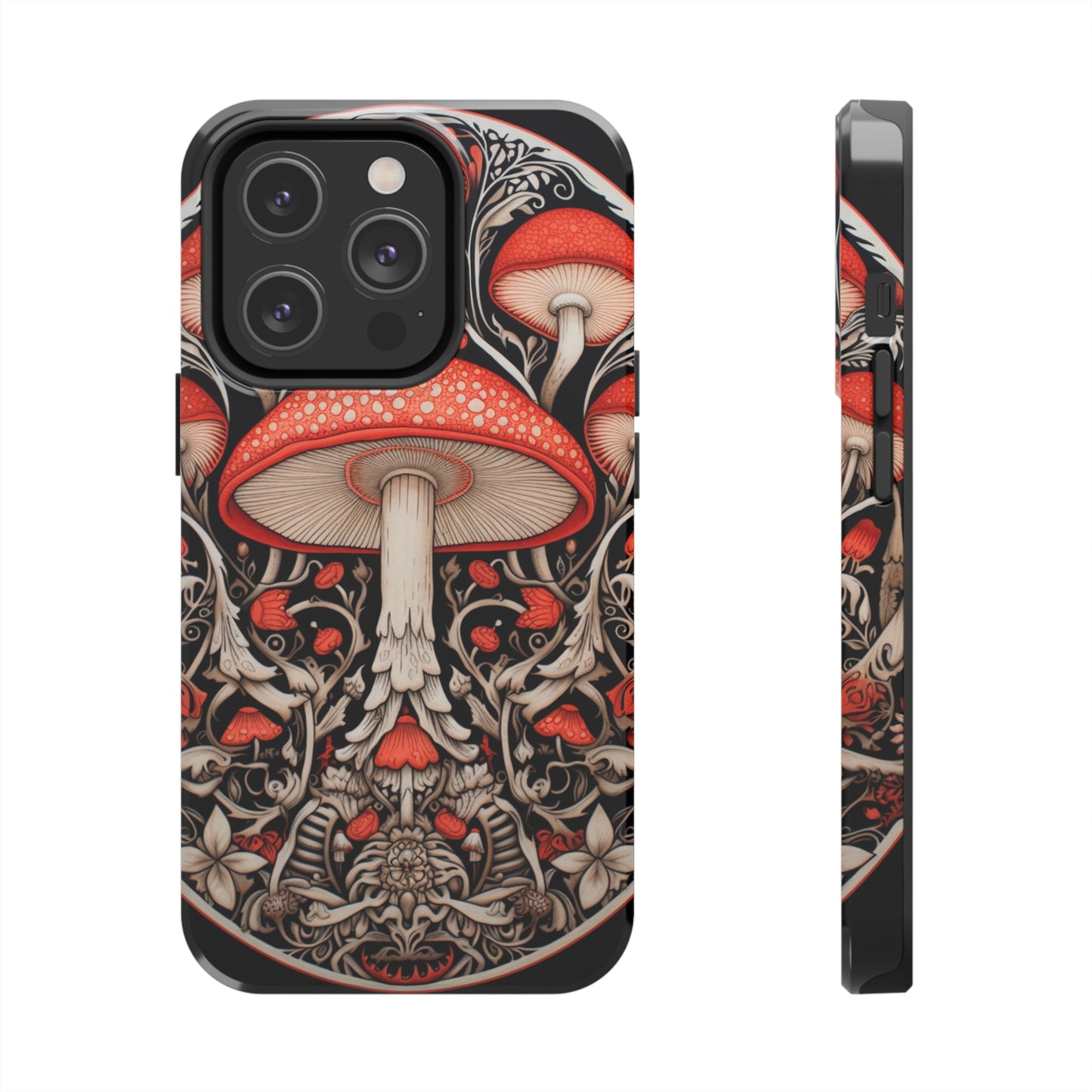 Vibrant Mushroom Mandala iPhone Case