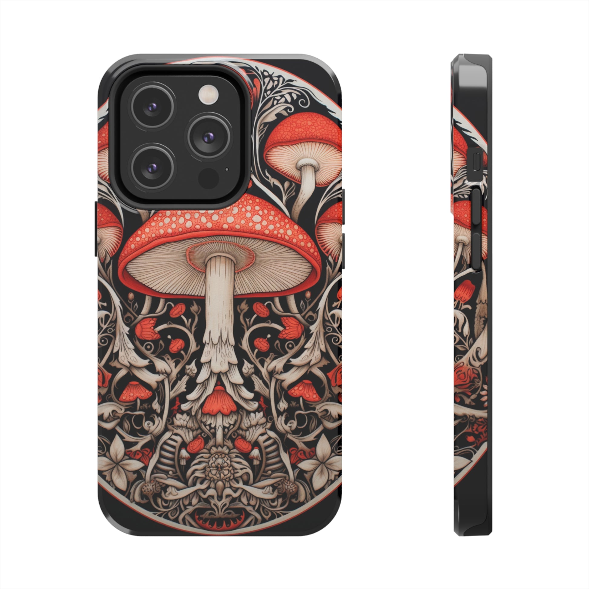 Vibrant Mushroom Mandala iPhone Case