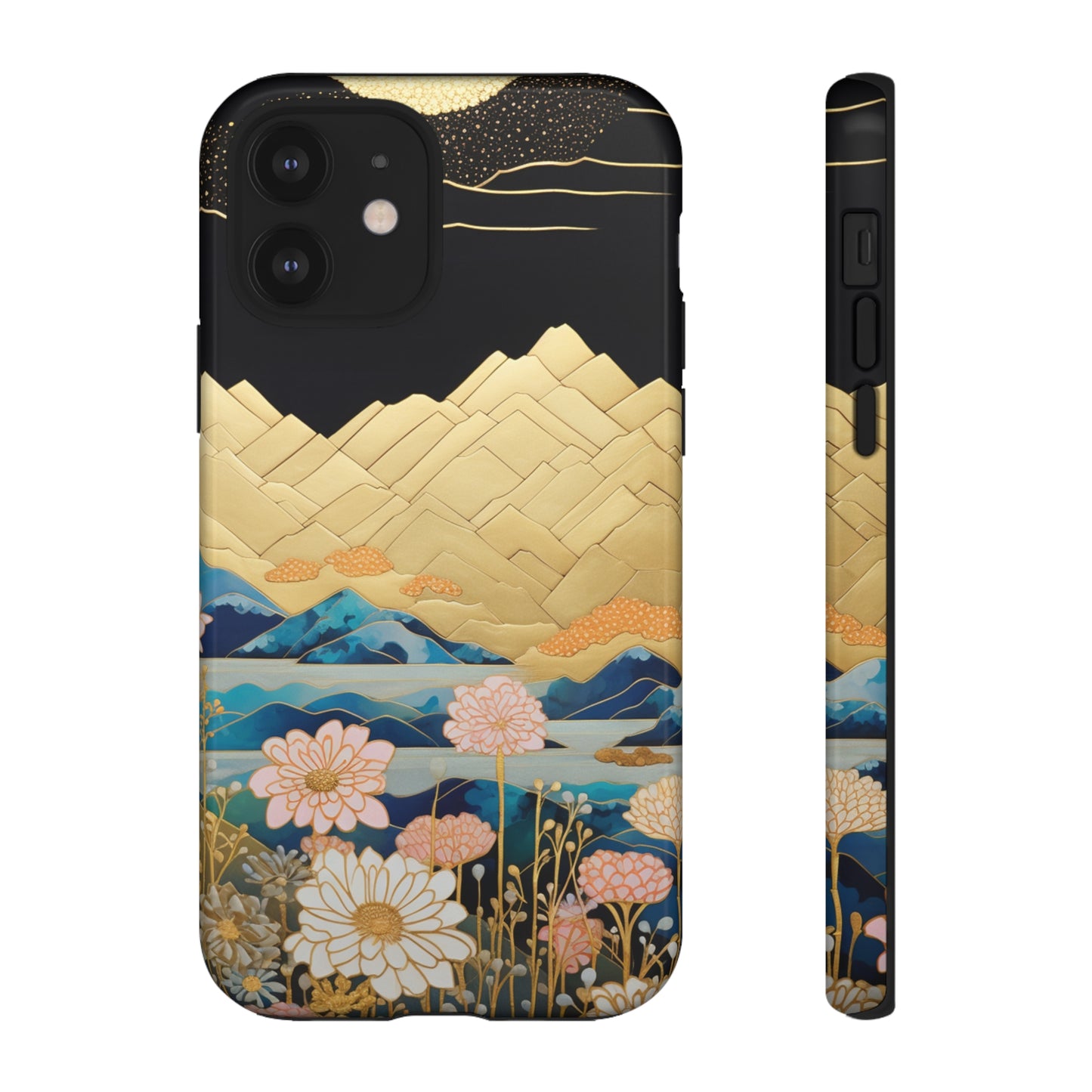 Chiyogami Floral Tough iPhone Case Galaxy S23 S22 S21 S20 Plus Ultra | Iphone 14 13 12 11 8 Pro Max Mini | Pixel 7 6 Pro 5 | Japanese Boho