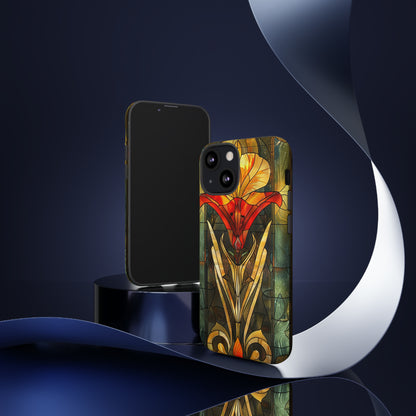 Art Deco Stained Glass floral Phone Case