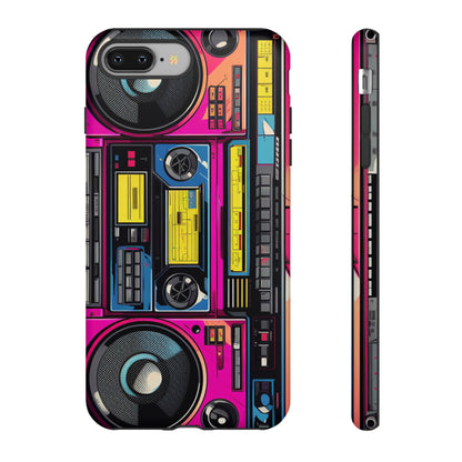 Boombox Hip Hop Music iPhone Case | Embrace Retro Vibes with Urban Beats for Google Pixel, iPhone, and Samsung Cases