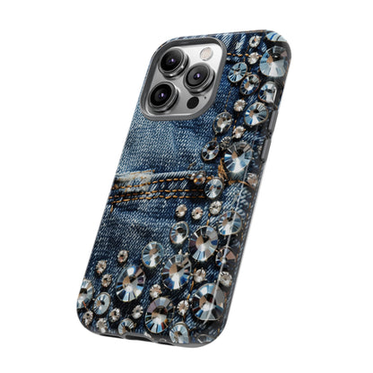 Blue Jean Queen Rhinestone Bling Phone Case