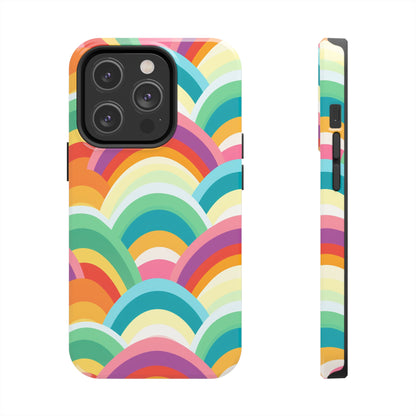 Rainbow Tough iPhone Case | Embrace Vibrant Style and Reliable Protection