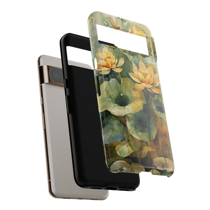 Zen Lotus Watercolor Painting iPhone 15 Case