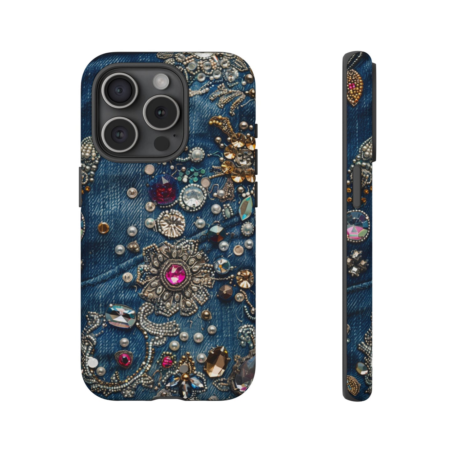 Blue Jean Queen Rhinestone Bling Phone Case