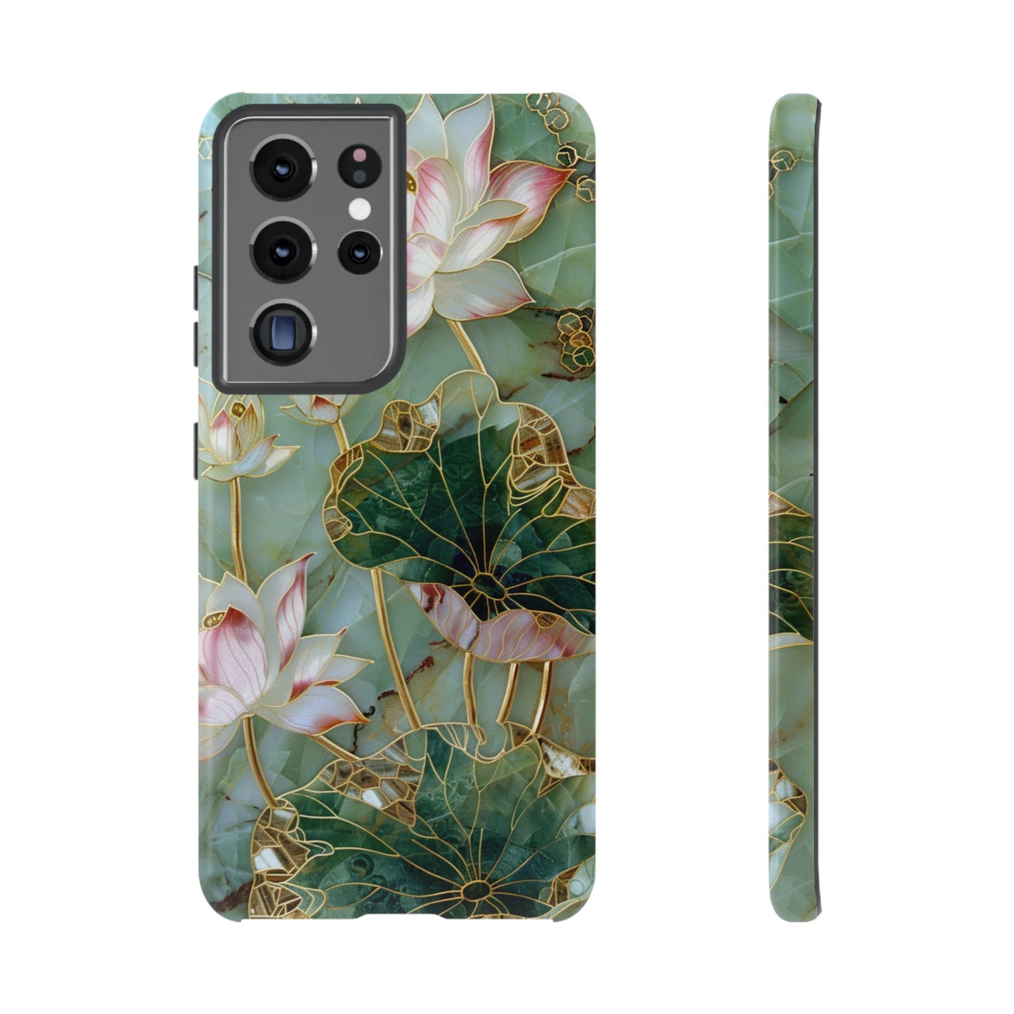 Elegant Floral Phone Case - Tough Cases with Lotus Design