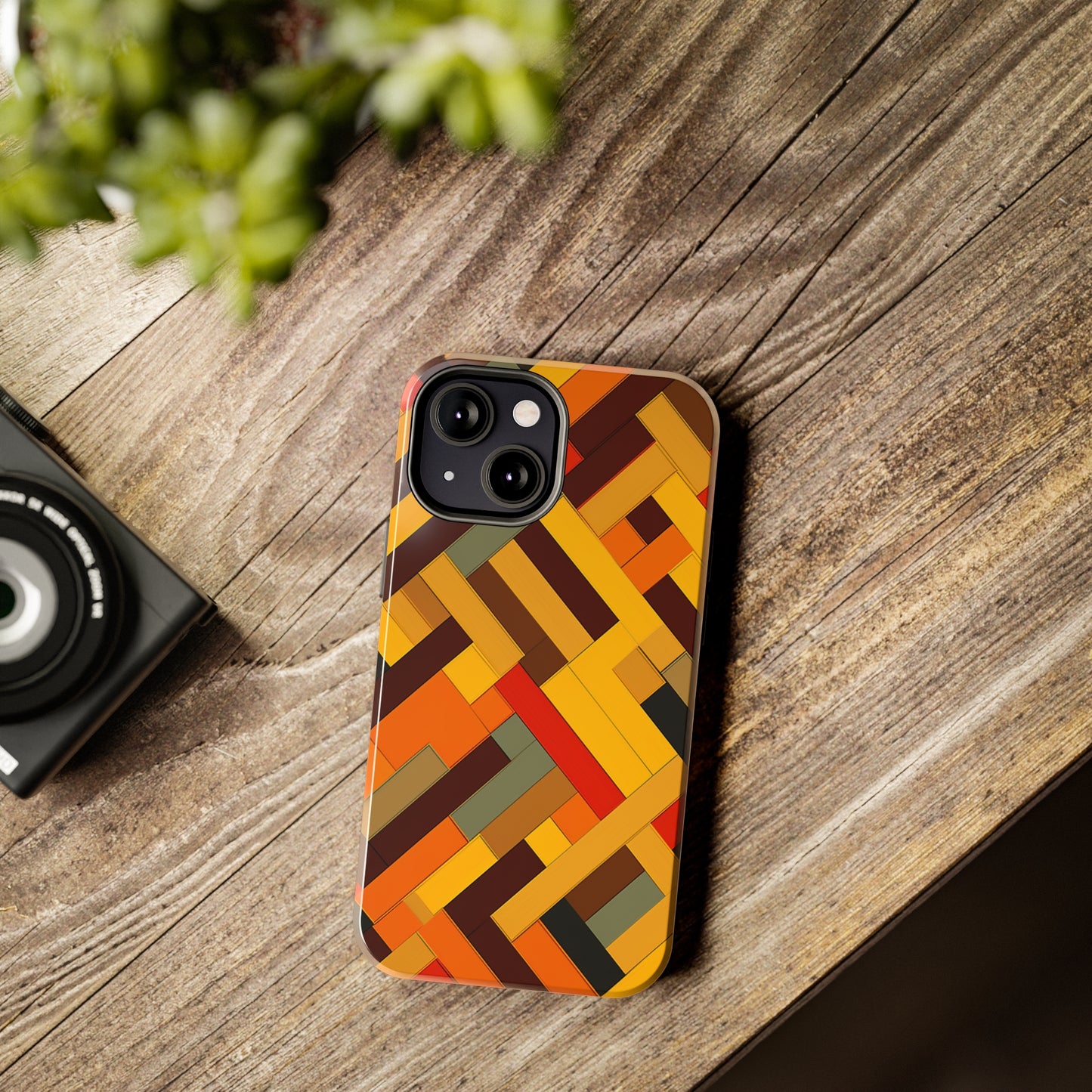 iPhone Tough Case: Intricate & Durable - The Weave Geometric Art Pattern