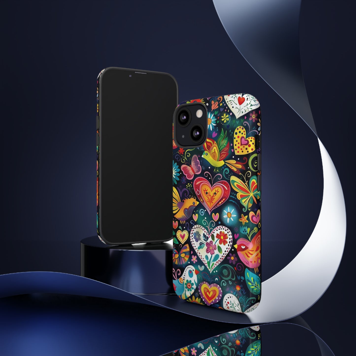 Floral Butterfly Magic Hearts Phone Case