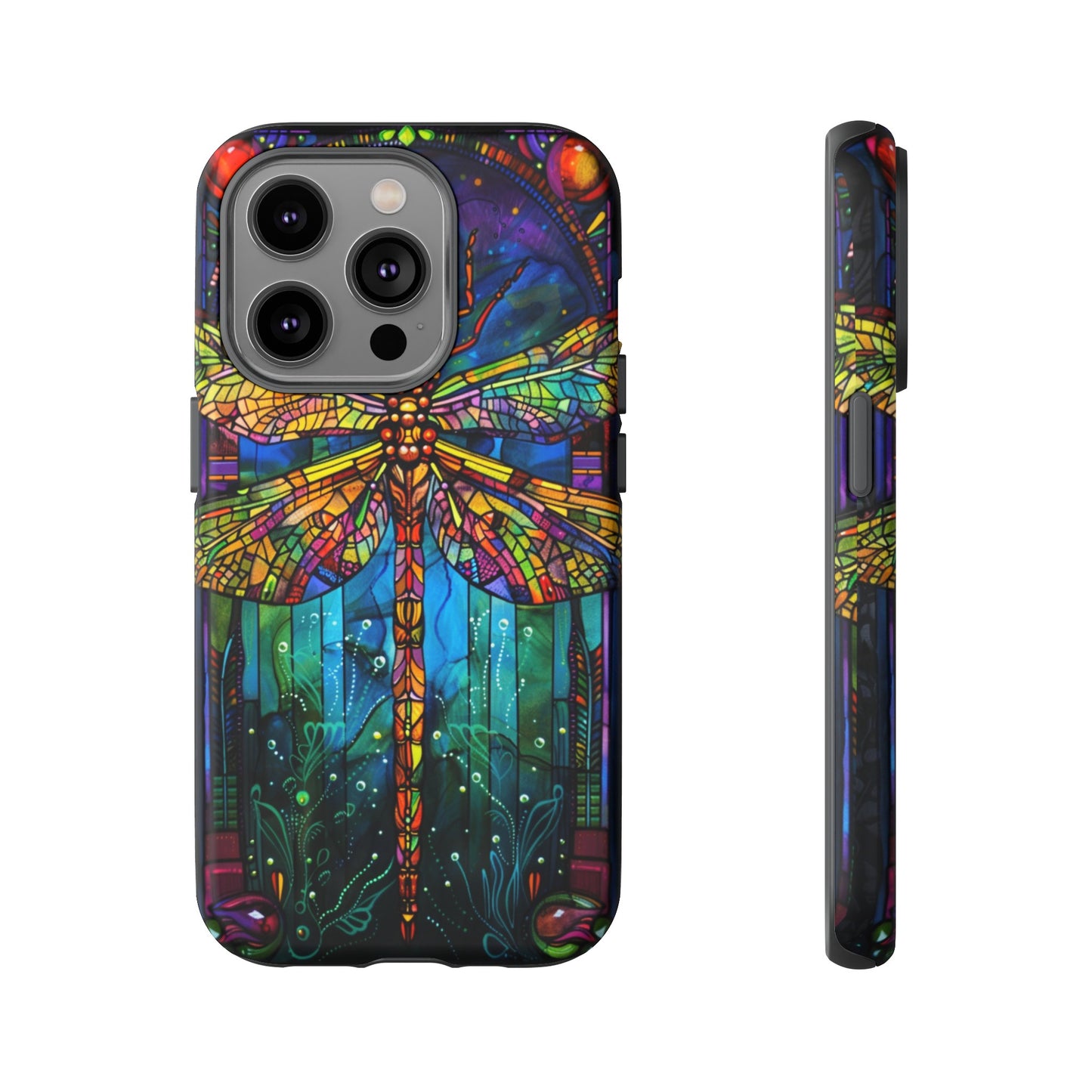 Art Deco Stained Glass Dragonfly Phone Cover