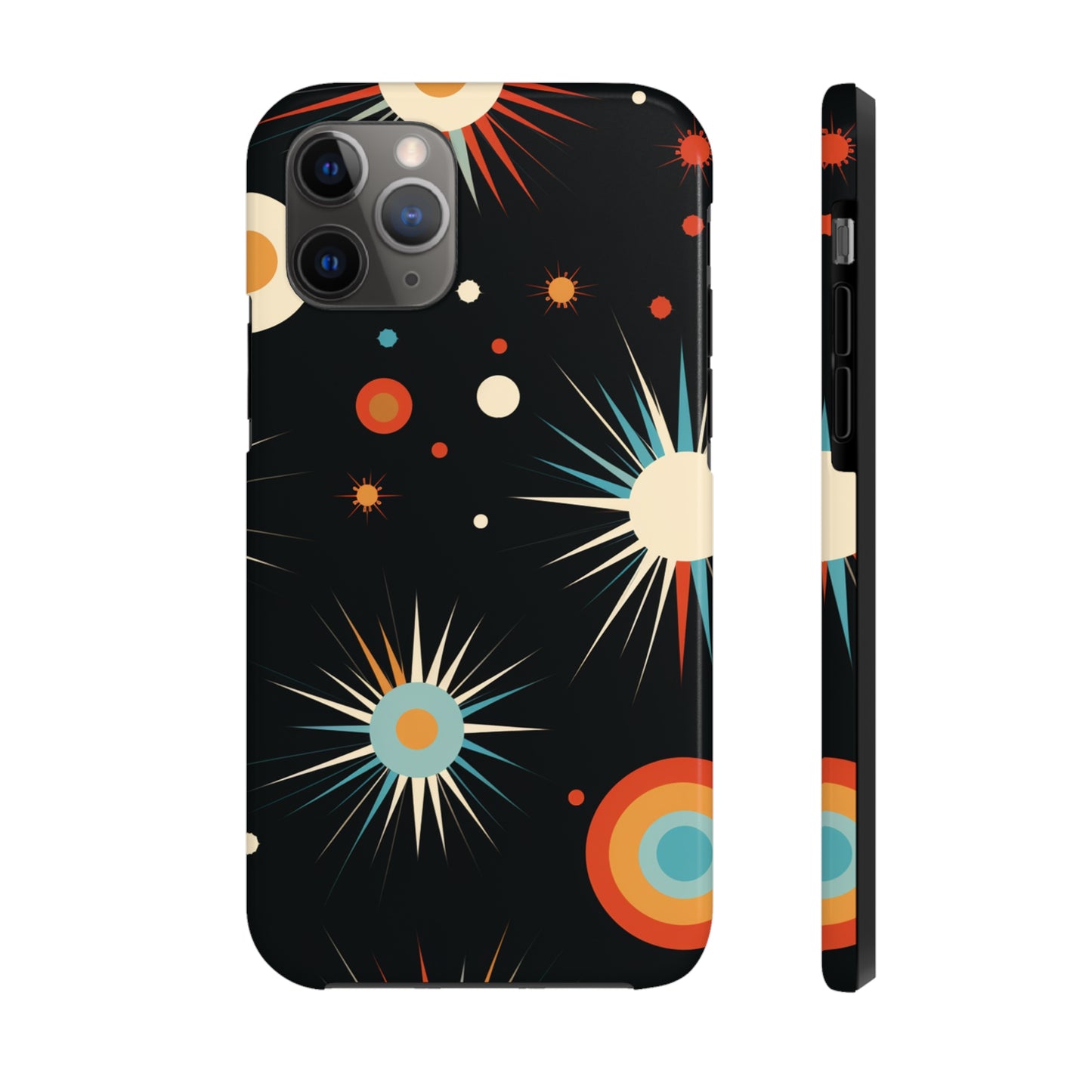 Mid-Century Atomic Age Tough iPhone Case | Retro Phone Cover