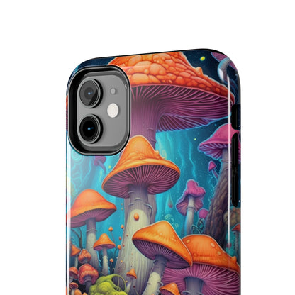 Trippy Magic Mushroom Tough iPhone Case | Embrace the Psychedelic Enchantment