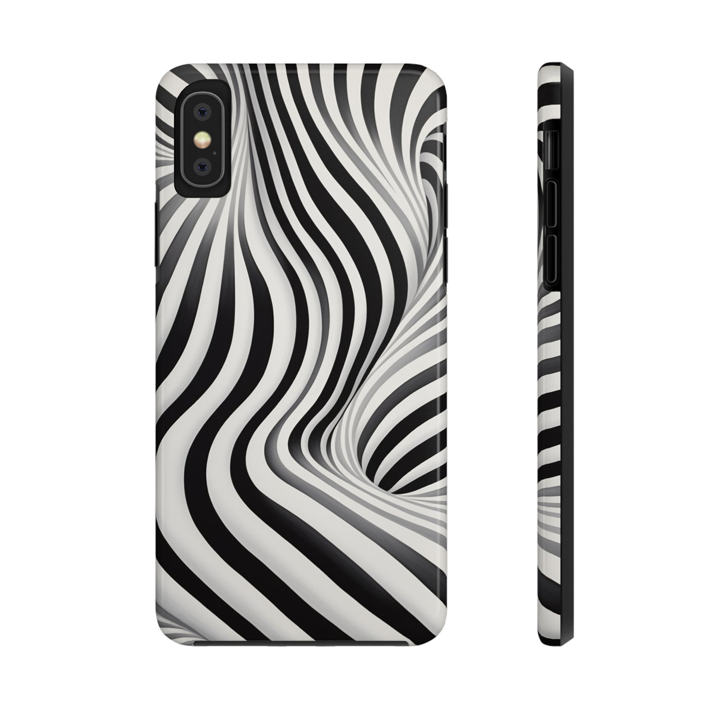 Twist Your Perception: Optical Illusion Tough Case for Apple iPhone Models – Where Art Meets Function