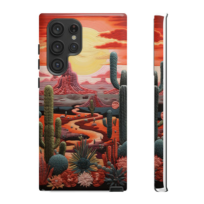 Cactus Desert Sunset Phone Case