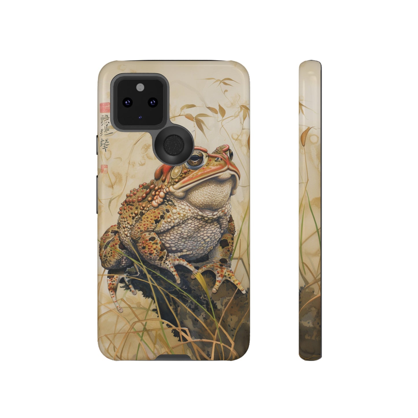 Toad on a Branch Japanese Style Art Painting Phone Case