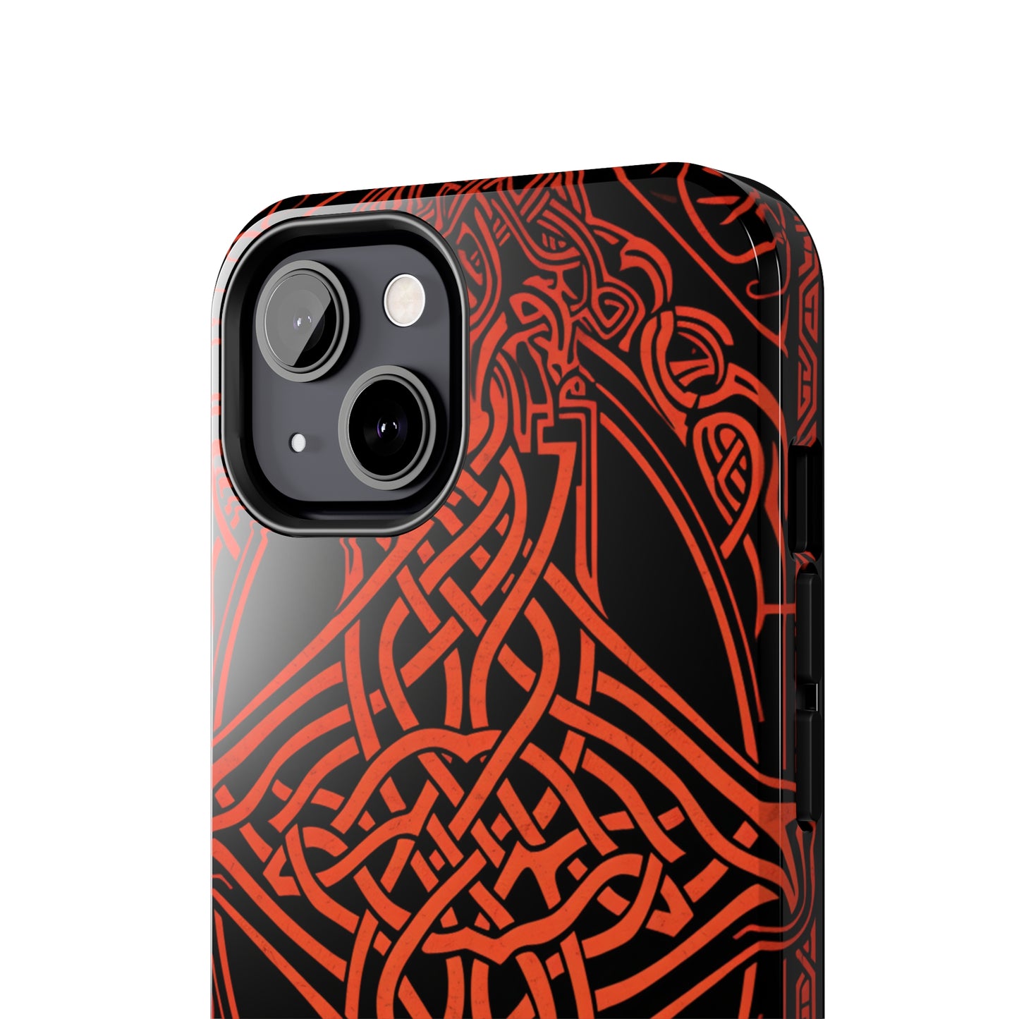 Eternal Weave iPhone Case, Red Celtic Tribal Knots | Timeless Symbolism iPhone Case for Models 11 through 14 Pro Max