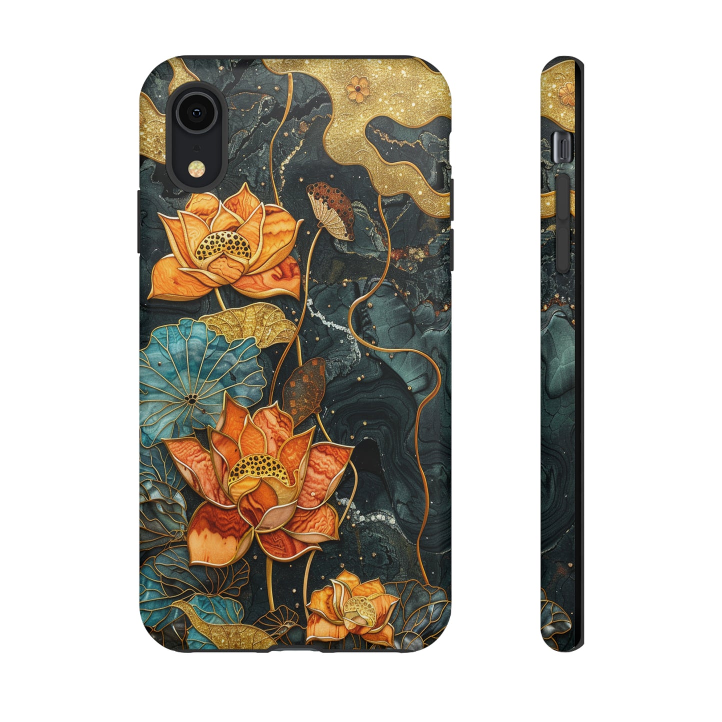 Chiyogami Floral Scroll Work Phone Case