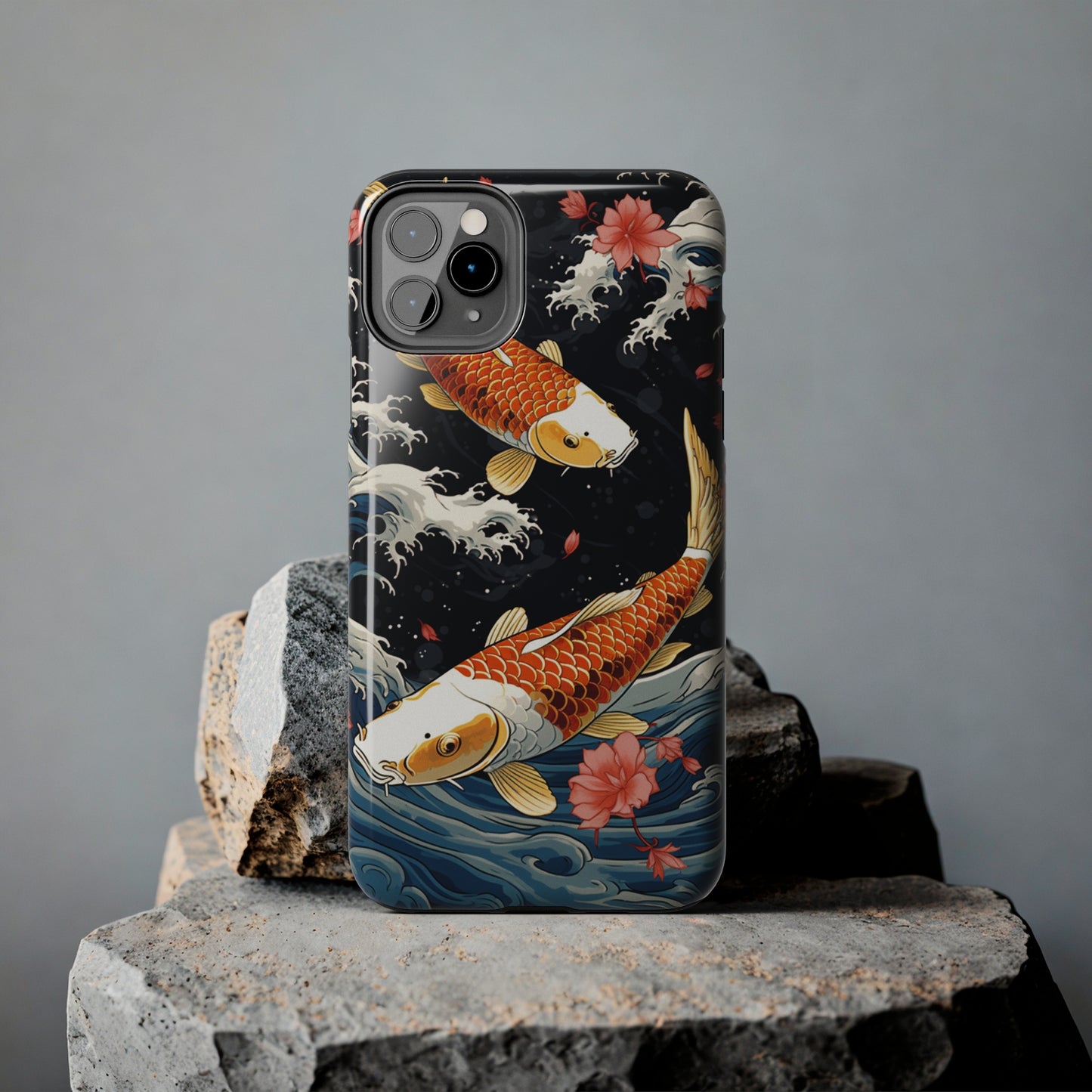 Graceful Flow: Koi Fish Inspired | Japanese Art Masterpiece iPhone Case