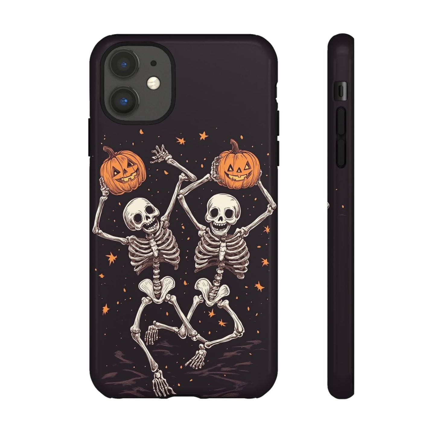 Dancing Skeletons with Jack-o'-Lanterns Phone Cover