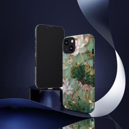 Elegant Floral Phone Case - Tough Cases with Lotus Design