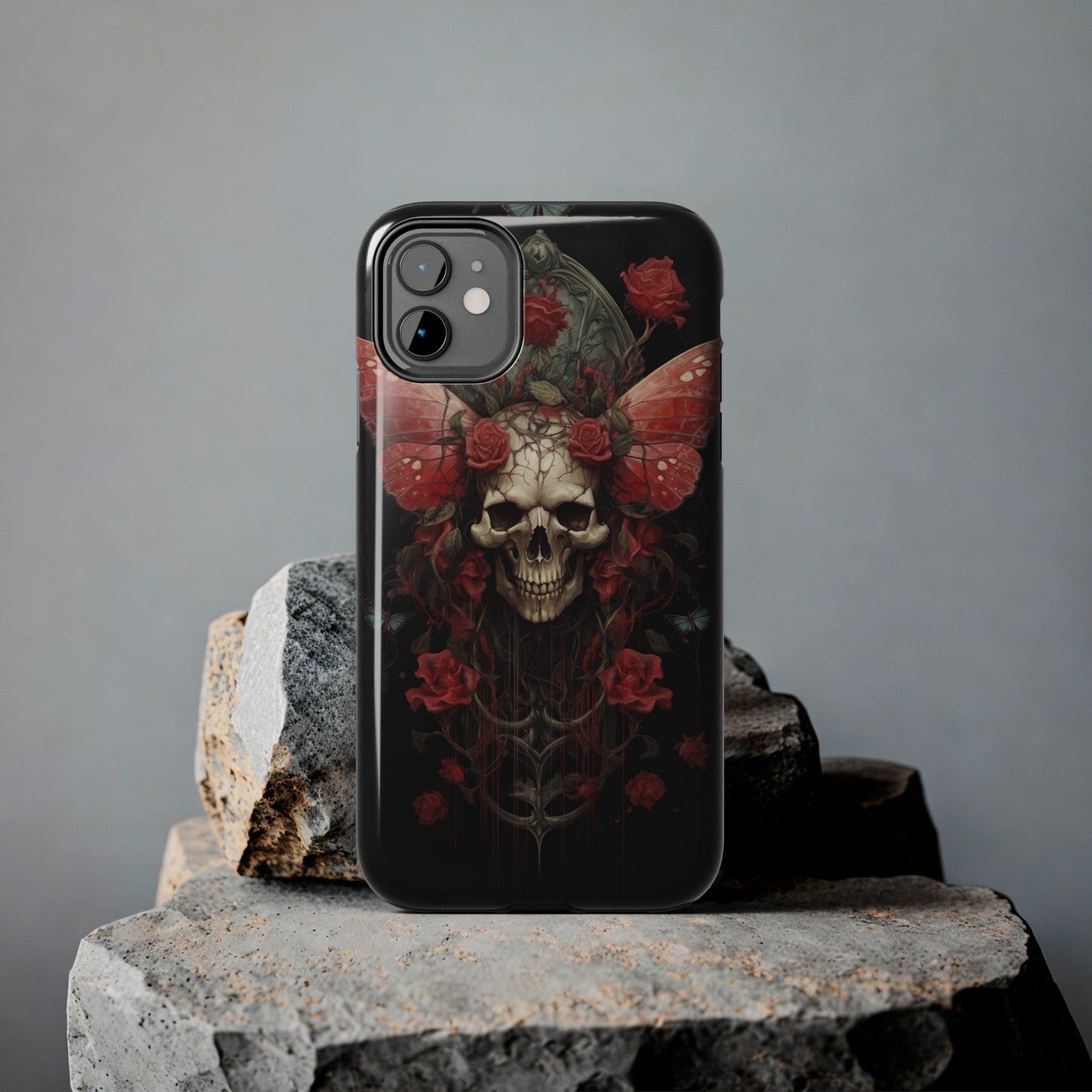 Deadhead Moth Gothic Dark Academia iPhone Case | Embrace Mysterious Elegance