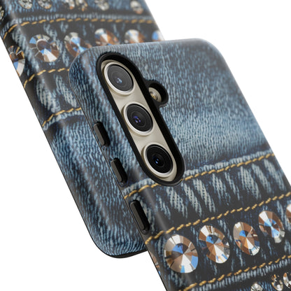 Blue Jean Queen Rhinestone Bling Phone Case