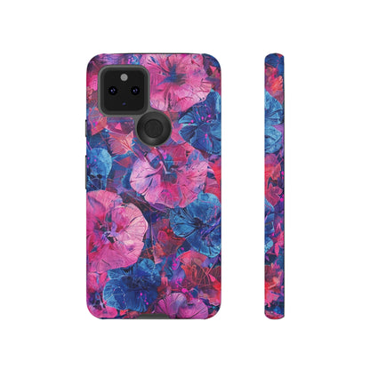 Magenta and Blue Color Floral Explosion Phone Case