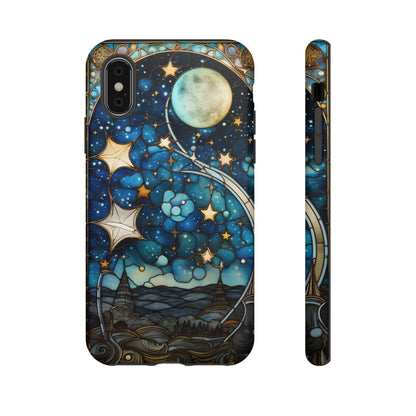 Boho Starry Night Stained Glass Artistry Phone Cover