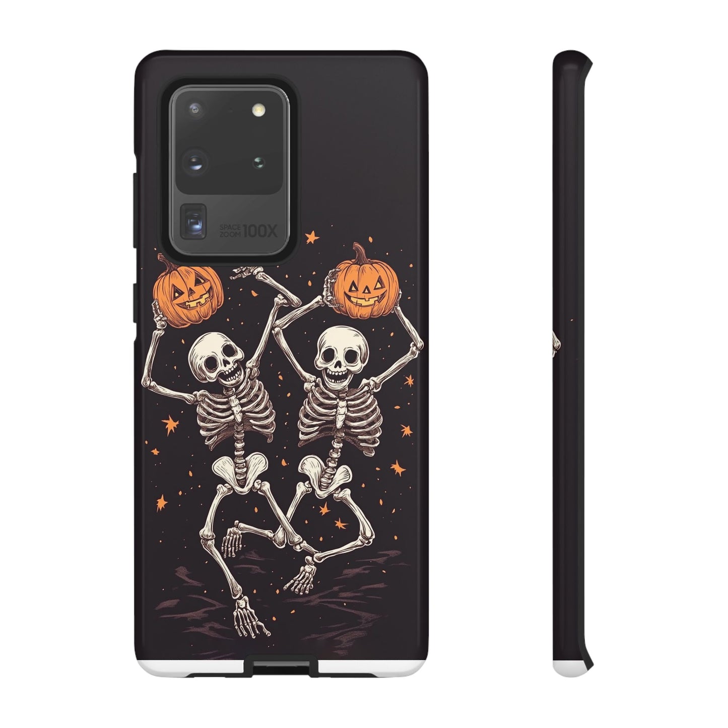 Dancing Skeletons with Jack-o'-Lanterns Phone Cover