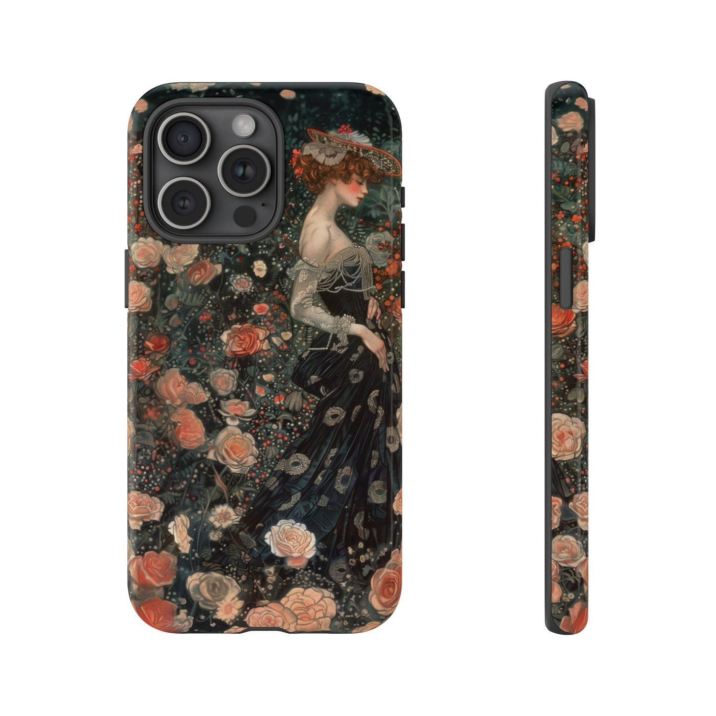 Art Nouveau French Floral Beauty Painting Phone Case