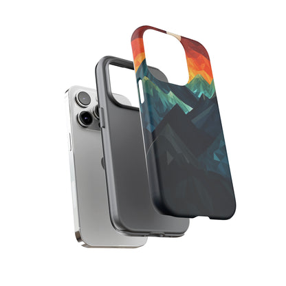 Mountain Abstract Tough Case | Embrace Nature's Beauty with a Durable Phone Case