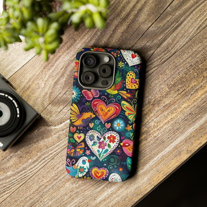 Floral Butterfly Magic Hearts Phone Case