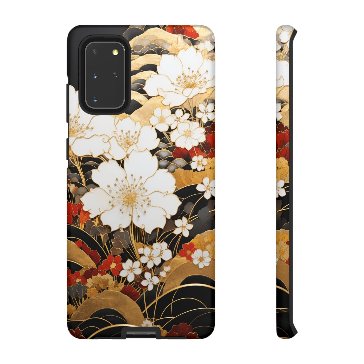 Chiyogami Floral Tough iPhone Case Galaxy S23 S22 S21 S20 Plus Ultra | Iphone 14 13 12 11 8 Pro Max Mini | Pixel 7 6 Pro 5 | Japanese Boho