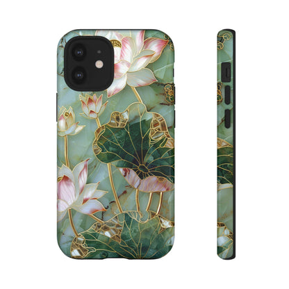 Elegant Floral Phone Case - Tough Cases with Lotus Design