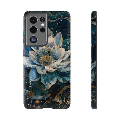 Zen Stained Glass Lotus Floral Design Phone Case