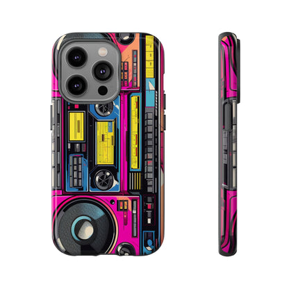 Boombox Hip Hop Music iPhone Case | Embrace Retro Vibes with Urban Beats for Google Pixel, iPhone, and Samsung Cases