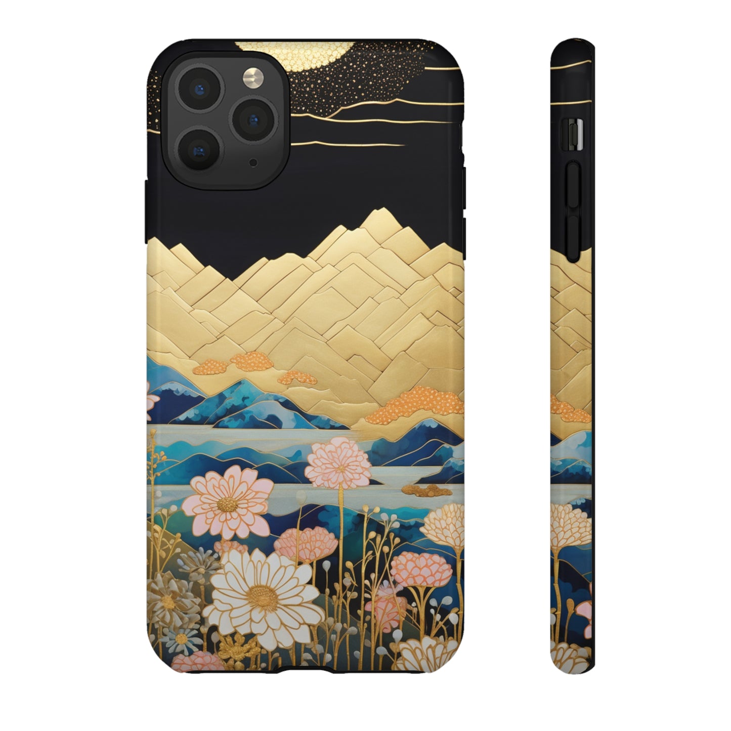 Chiyogami Floral Tough iPhone Case Galaxy S23 S22 S21 S20 Plus Ultra | Iphone 14 13 12 11 8 Pro Max Mini | Pixel 7 6 Pro 5 | Japanese Boho