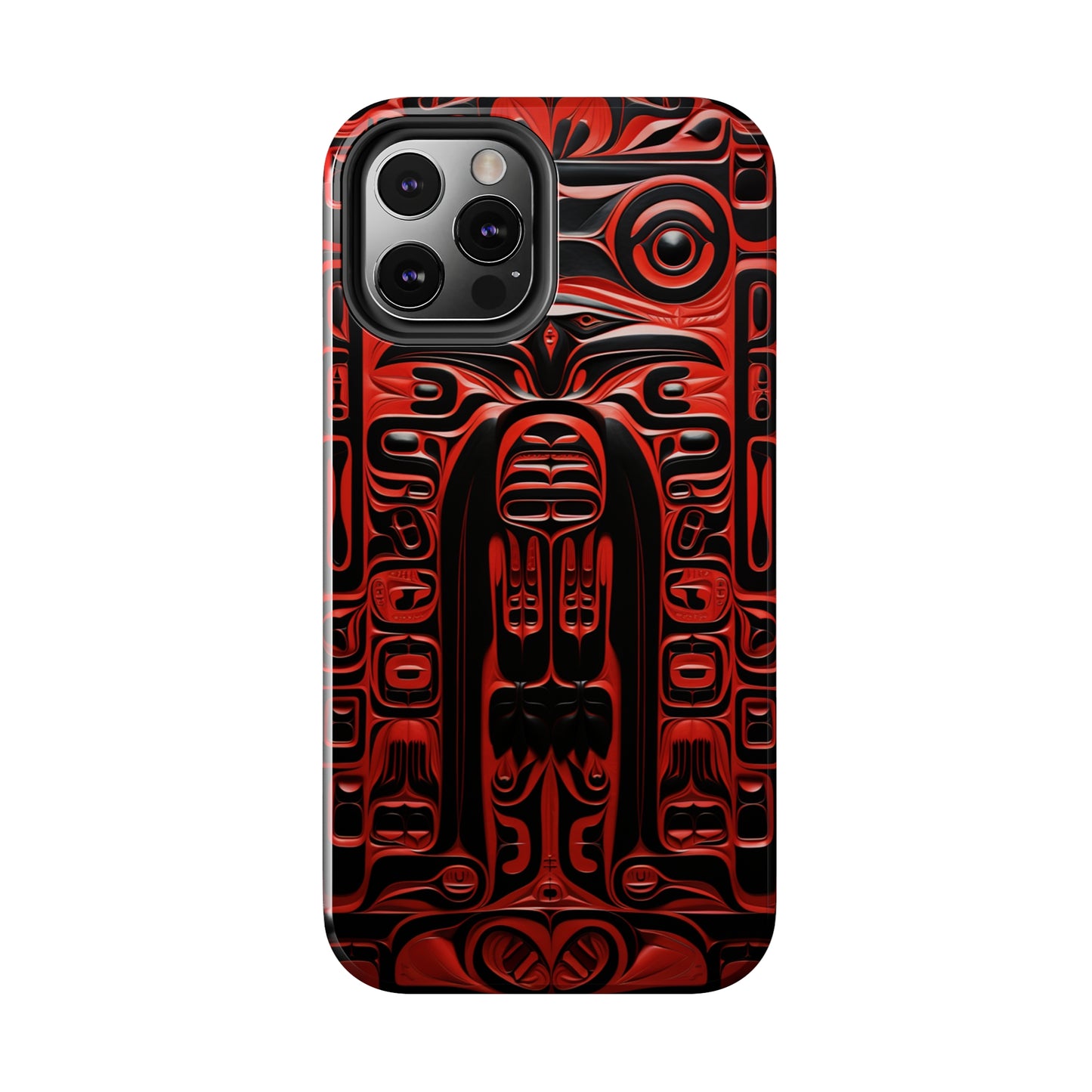 Raven Totems: Northwest Native American Carving | Heritage iPhone Case