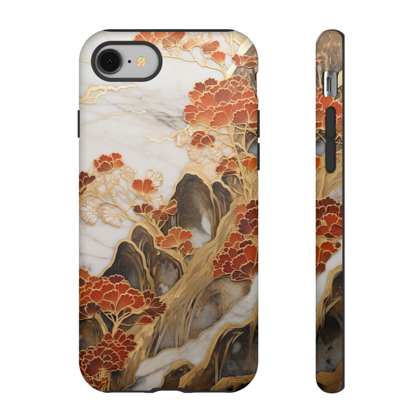 Chiyogami Floral Tough iPhone Case Galaxy S23 S22 S21 S20 Plus Ultra | Iphone 14 13 12 11 8 Pro Max Mini | Pixel 7 6 Pro 5 | Japanese Boho