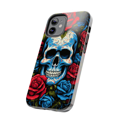 Skull and Roses iPhone Case | Edgy Elegance and Timeless Beauty