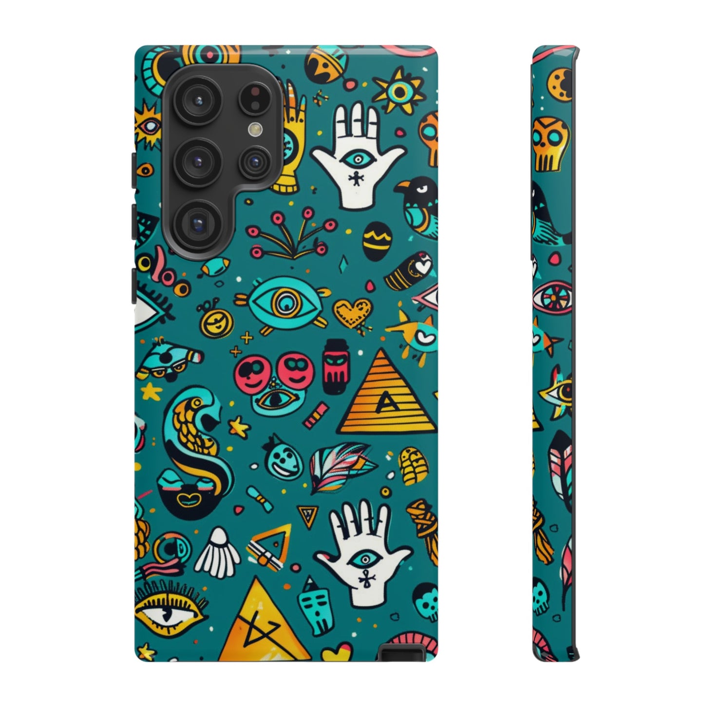 UFOs and Ancient Egypt Talisman Collage Phone Case