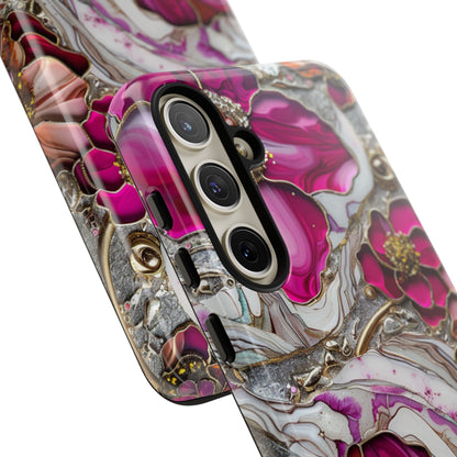 Stained Glass Magenta Floral Paisley Explosion Phone Case