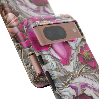 Stained Glass Magenta Floral Paisley Explosion Phone Case