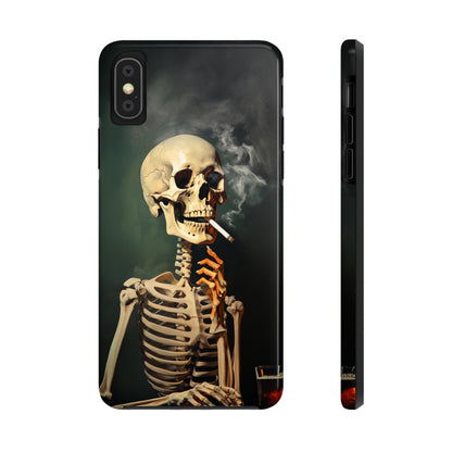 Smoking Skull iPhone Case | Edgy Style with a Mysterious Vibe for iPhone 11, 12, 13, 14, SE 2020 & Mor